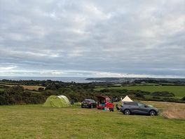 View over penzance from the tent