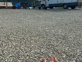 Chilling in the warm sun…