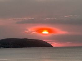 Sunset from the decking