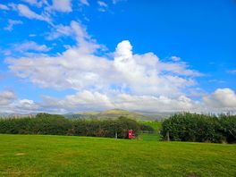 View from the camping pitches