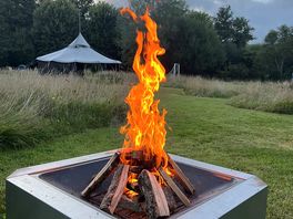 The fire pit we hired from chris.