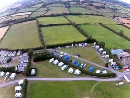 The campsite from 100m up