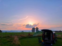 Sunset at scalby tops