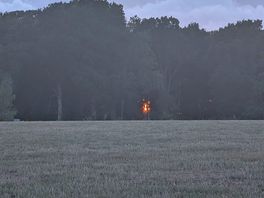 Sunset across the main camping field