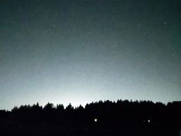 Dark skies at night we had a clear view of the stars!