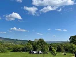 Uitzicht vanuit tent