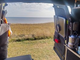 The sea view.