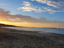 Sea palling beach at dusk