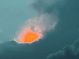 Blue bar sunset