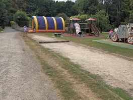 Park and bouncy castle