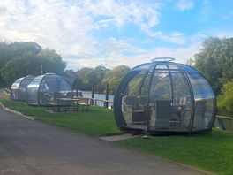 Gorgeous pods on the canal