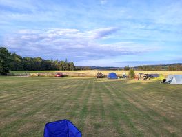 Beautiful view from our pitch at low hedgeley farm
