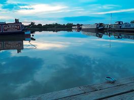 Photo taken last night while watching the sun go down over the canal.