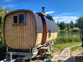 Lakeside sauna