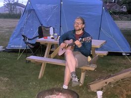 Evening with a fire