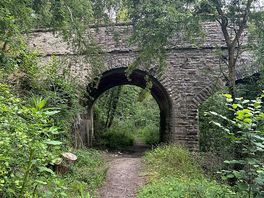 Walk through to village.. bit overgrown at end
