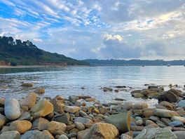 The beach from the campsite