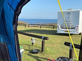 Sea view from our pitch