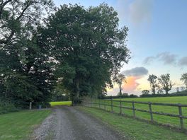 Walking back from the showers to the field at dusk