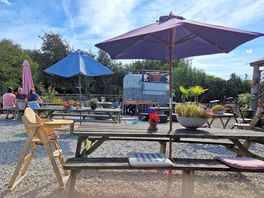 Lovely garden area at the coffee hut