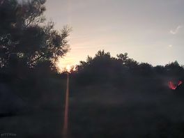 Sunset on site