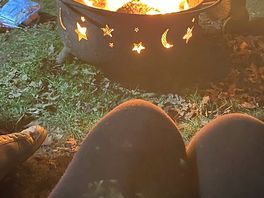 They kindly loaned us a fire pit as ours was left behind