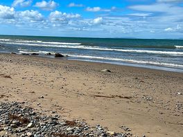 Lovely view from the beach, which is accessed from the site,