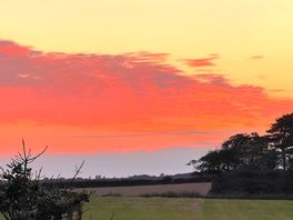 Sunset from the site