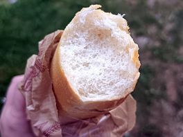 Fresh baguette onsite each morning... kids rat the end haha