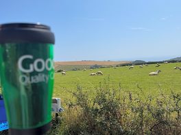View from tent - coffee and a view first thing in the morning