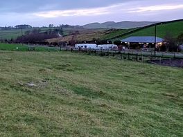 View of amenity block from top path