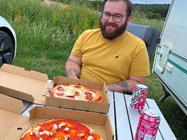 Enjoying pizza completely made to order including dietary requirements.
