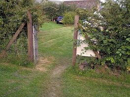 View through the campsite