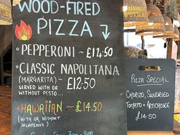 Delicous on site pizza
