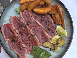 The la maison bleue, restaurant right next to the campsite, has fantastic food.