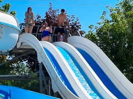 Pool slides.