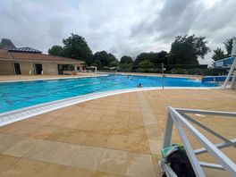 Municipal pool next to the campsite