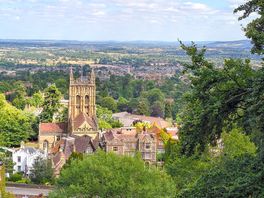 View of malvern from the hills