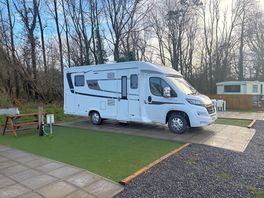 Our lovely motorhome on a great pitch