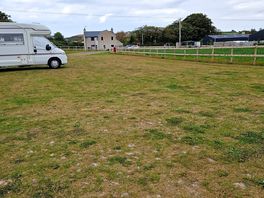 Looking down at the 4 other pitches and farmhouse