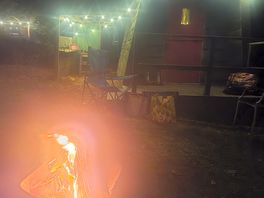 Pod light up at night