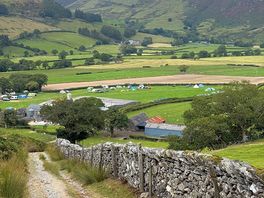 Campsite viewed from the track to birds’ rock