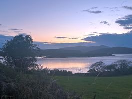Sunset view from the van