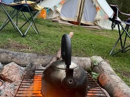 Good fire pit for warmth and cooking
