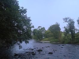 The river just outside the campsite