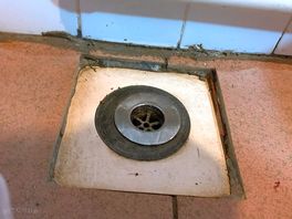 Sharp edges to tiles in shower.