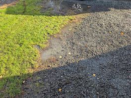 Pitch 17 was flooded due to drainage issues after a single night of rainfall.