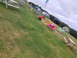 Communal area for picnics and the kids loves playing here too