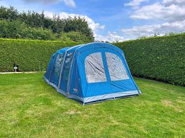 Grass camping pitch
