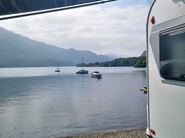 View from our caravan